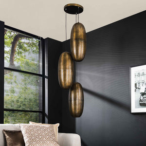 Hanglamp Getrapt - 3 Kappen
