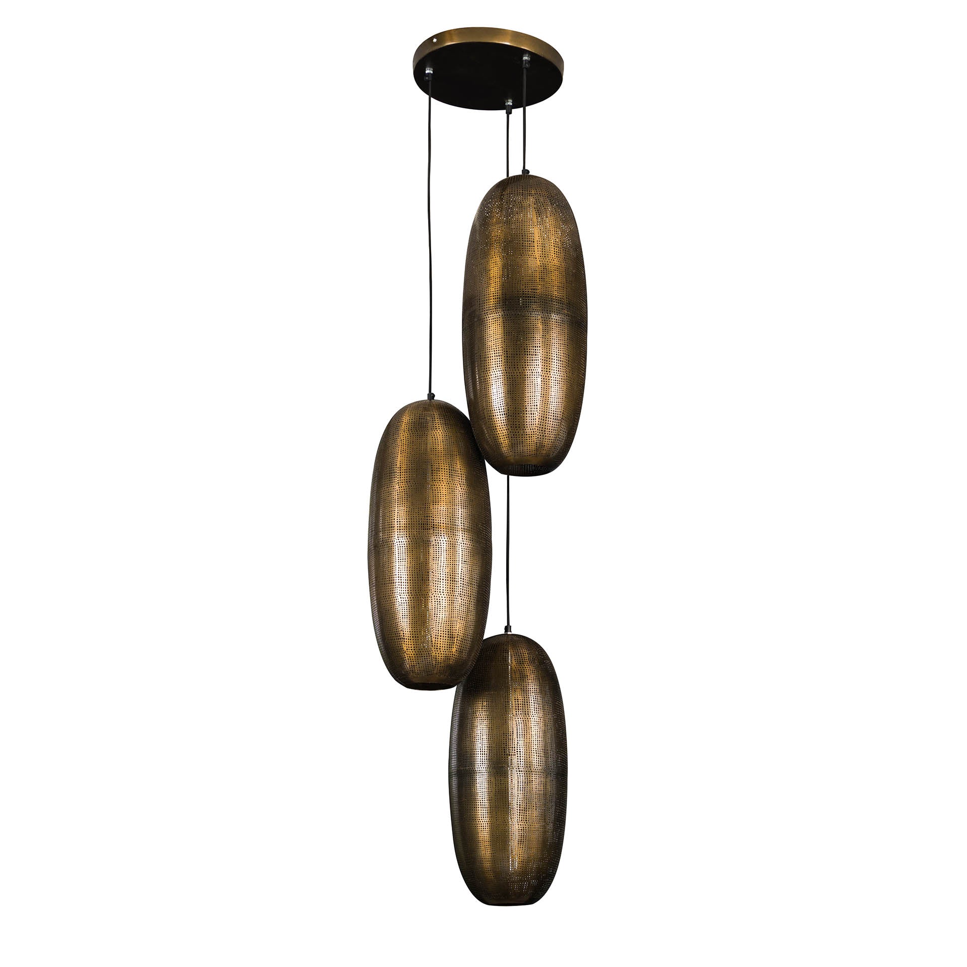 Hanglamp Getrapt - 3 Kappen