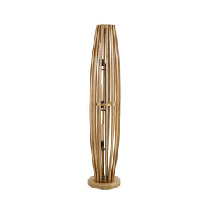 Vloerlamp Mangohout Lamellen