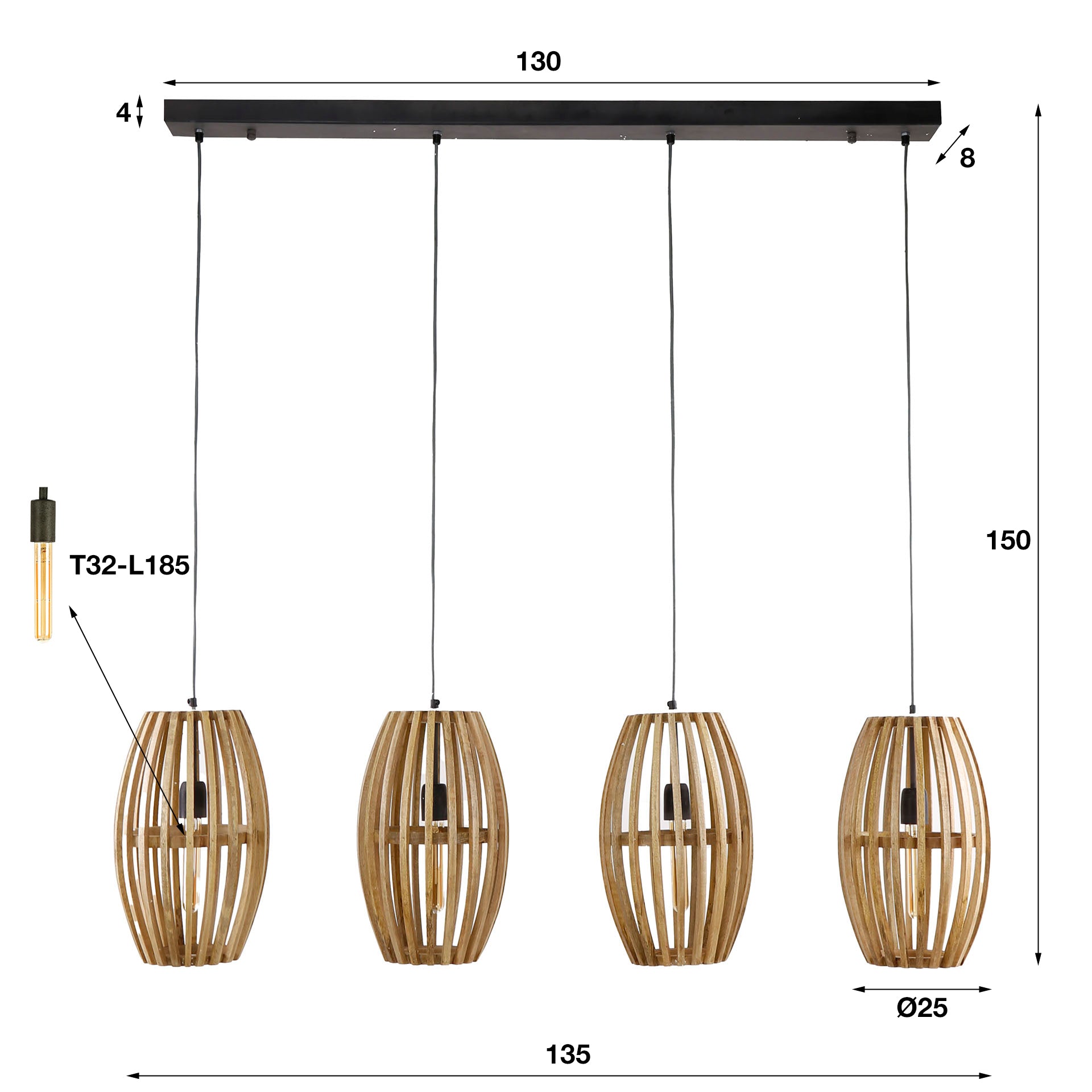 Hanglamp Orbit 4L