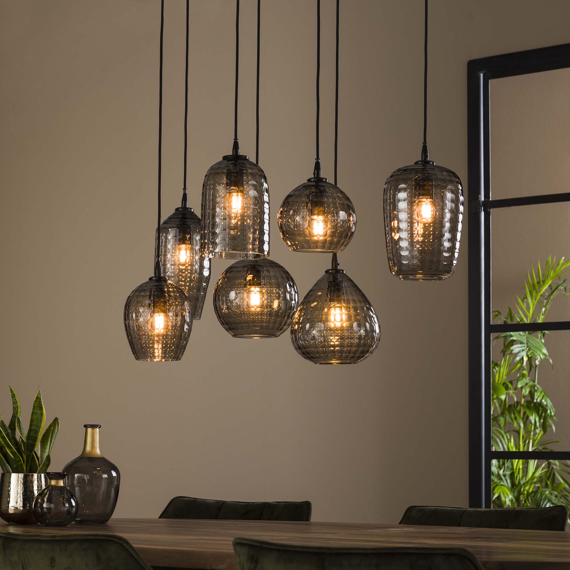 Hanglamp Hexagon - 7 Lichts