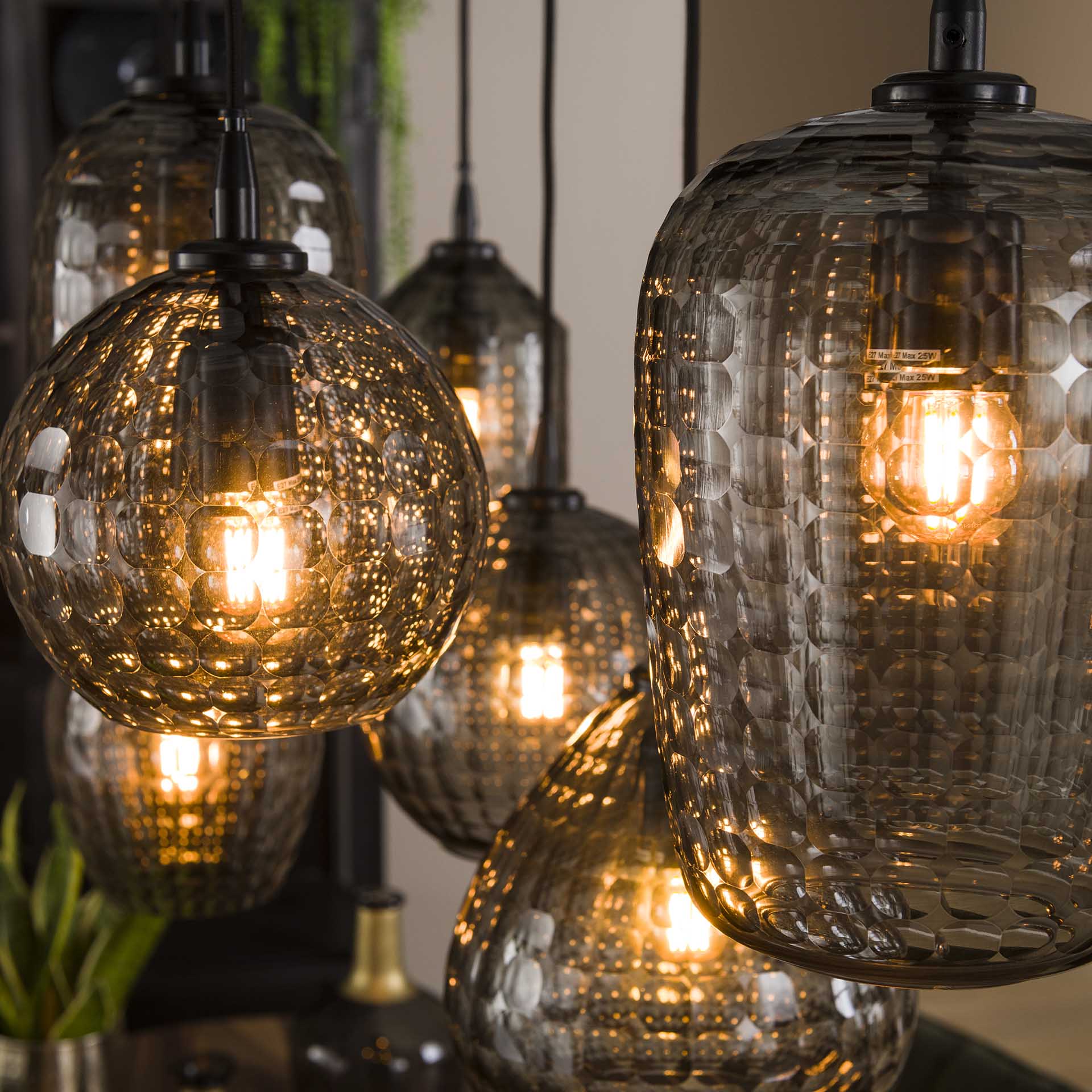 Hanglamp Hexagon - 7 Lichts