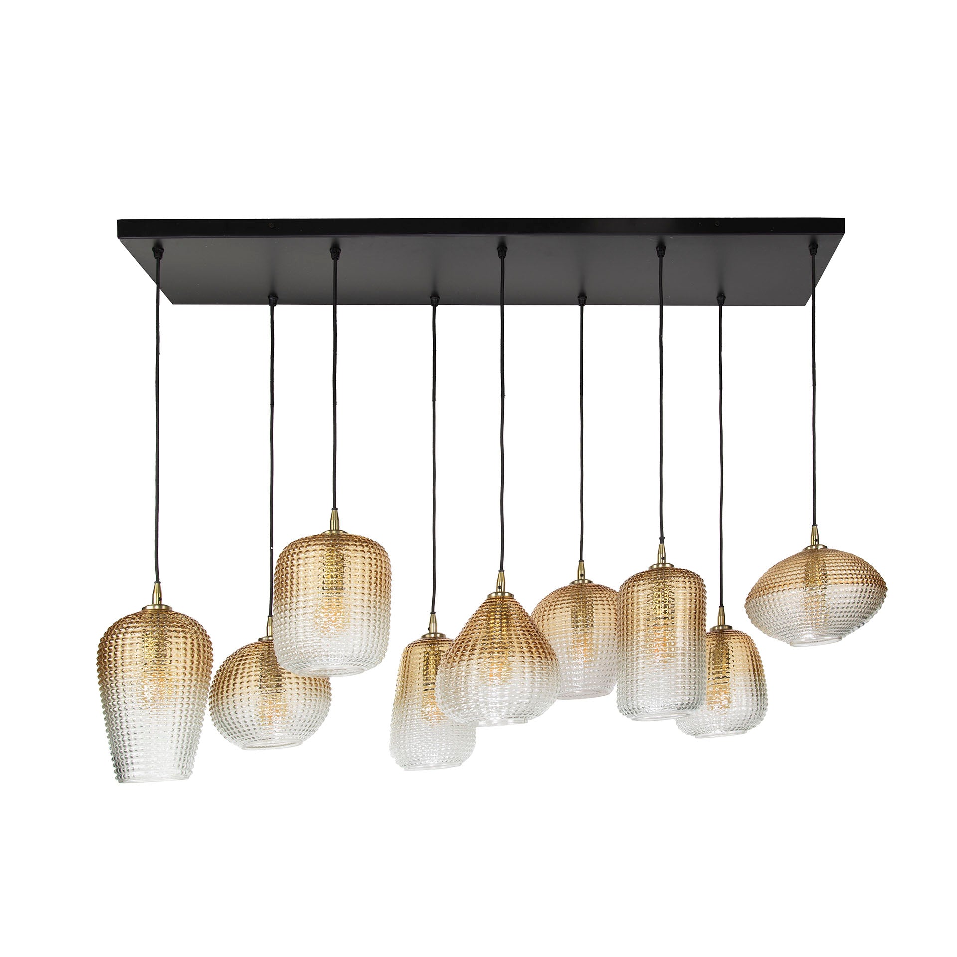 Hanglamp Dot - 9 glazen kapjes