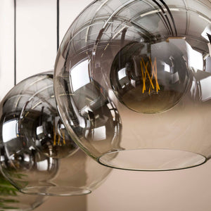 Hanglamp Bubble Shaded - 3 rookglazen lampen