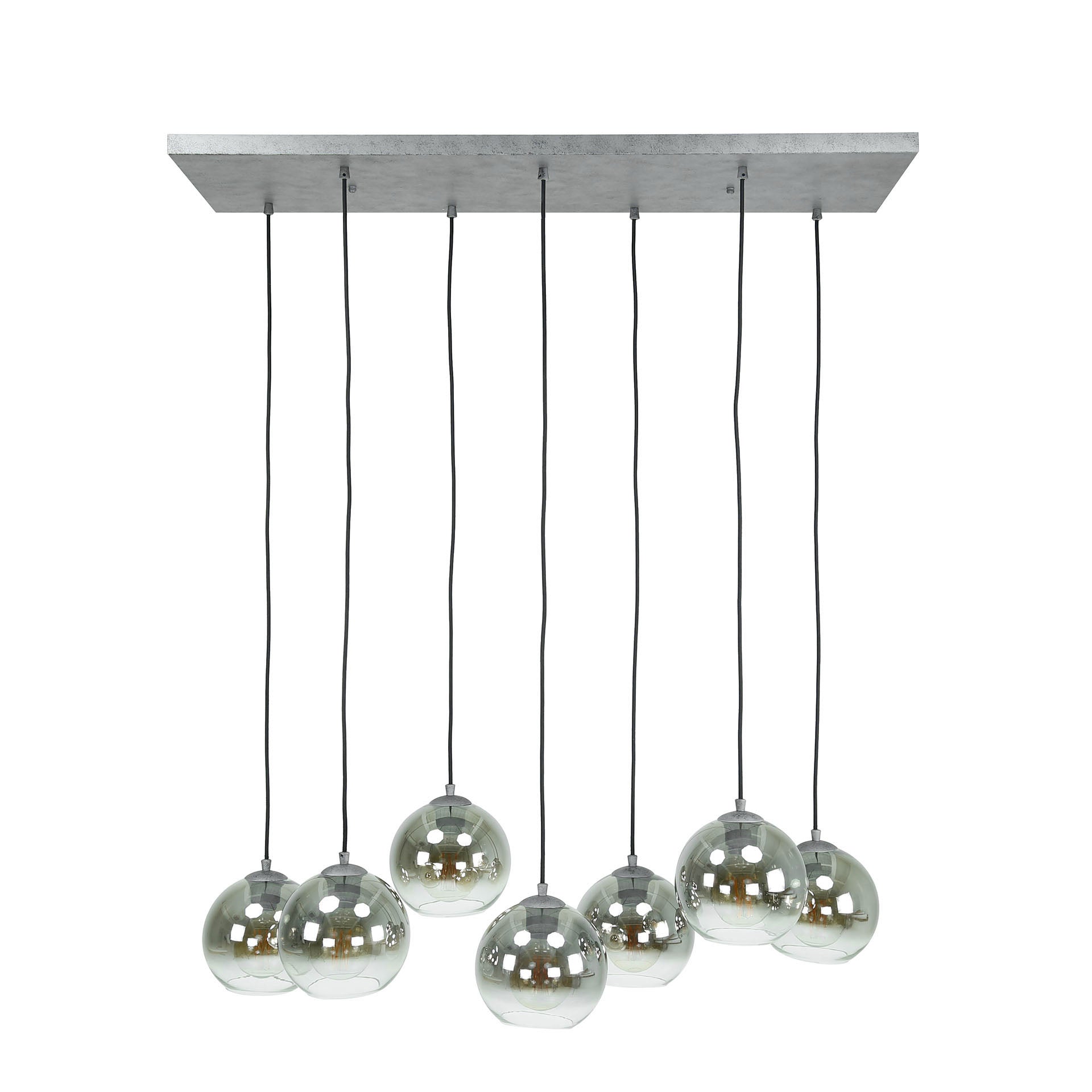 Hanglamp Bubble Shaded - Oud Zilver
