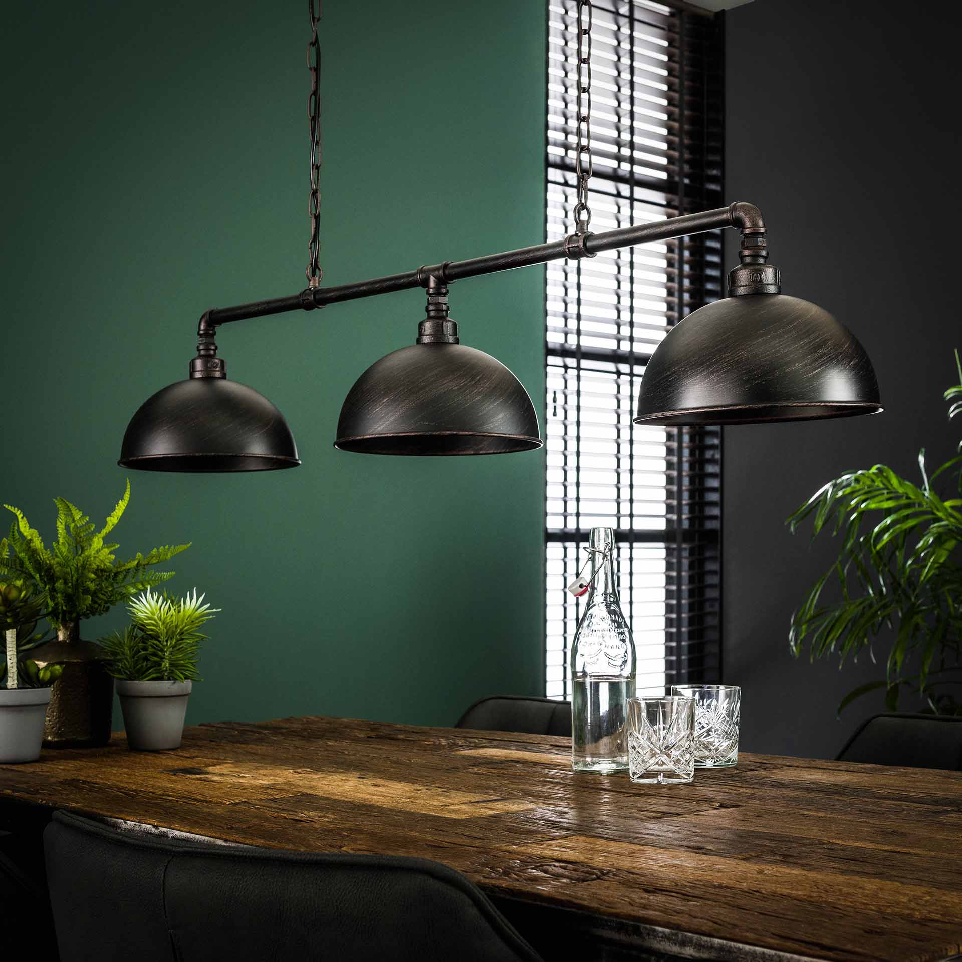 Hanglamp Industrieel Matzwart