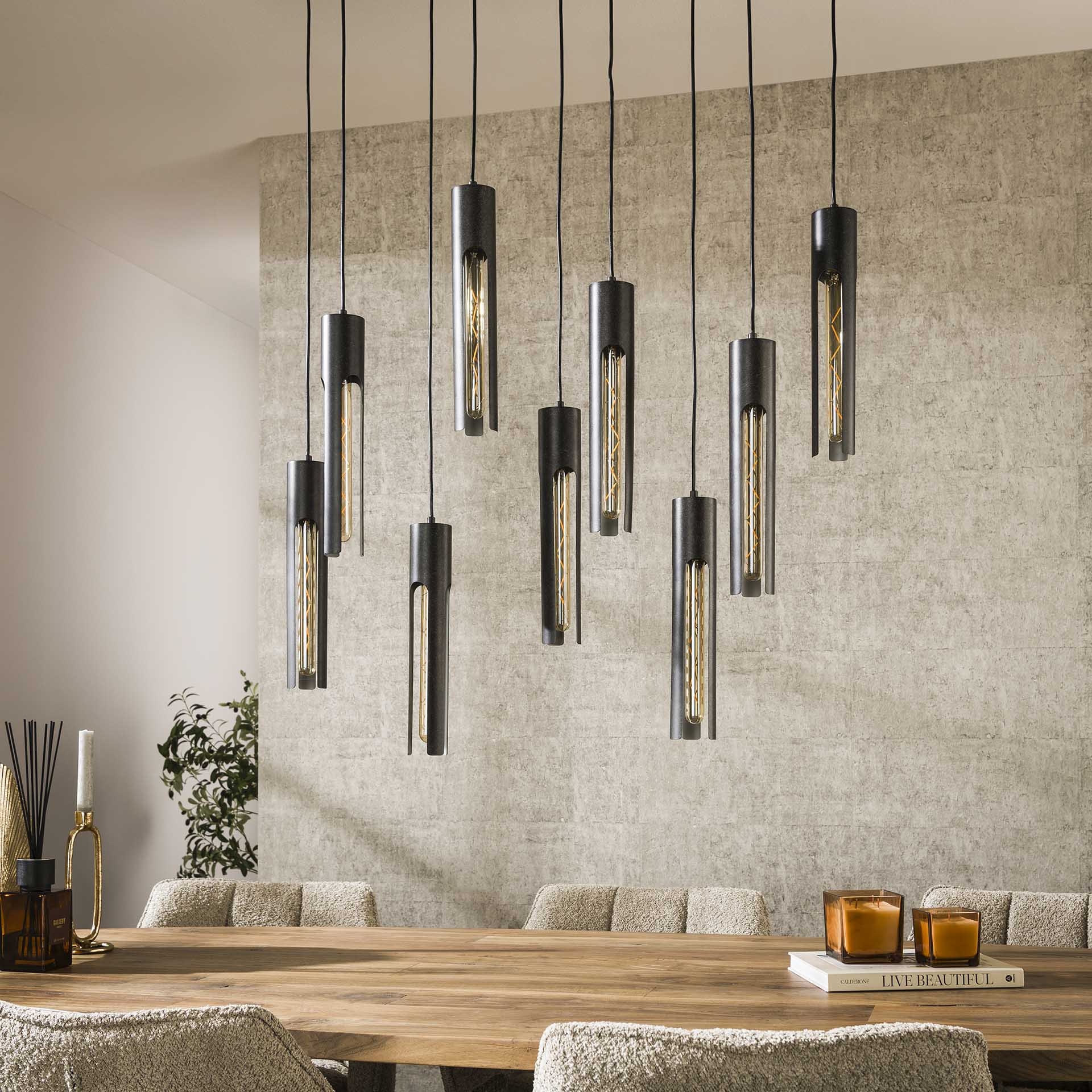 Hanglamp Tube Artic Black