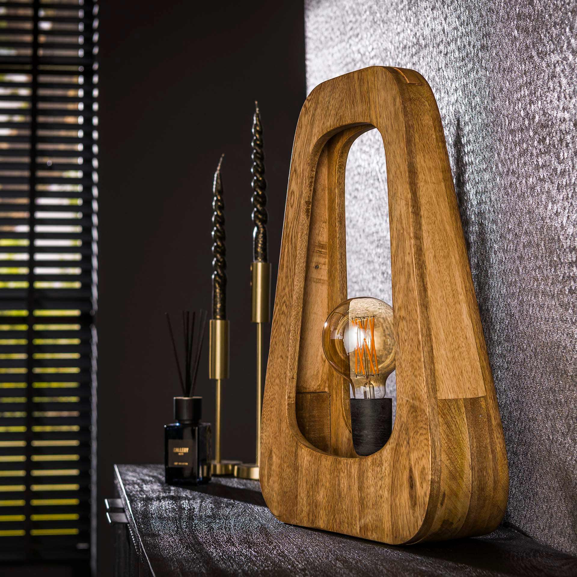 Tafellamp Mango Hout