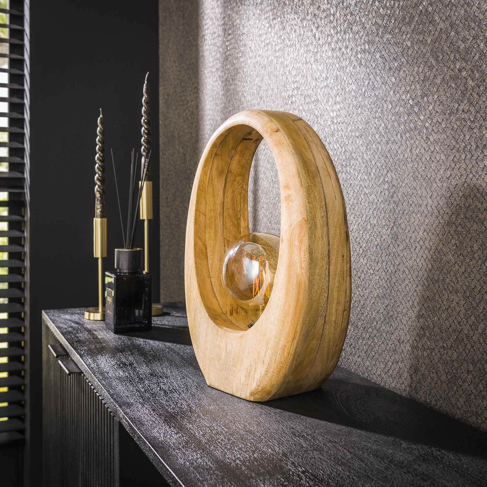 Tafellamp Arch Wood L