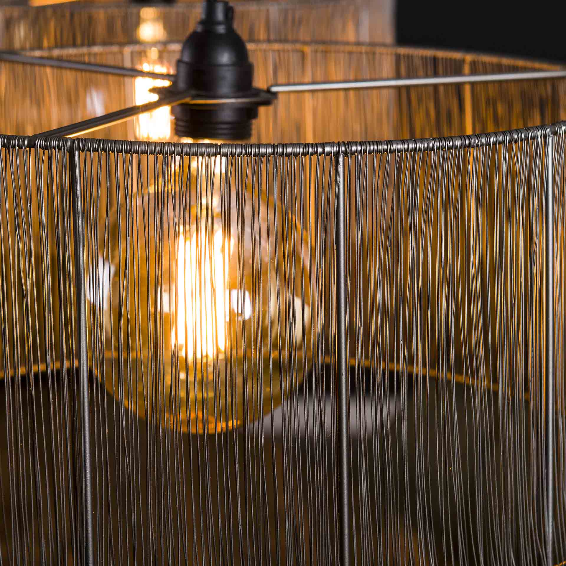 Hanglamp Zwart Nikkel - Verstelbaar