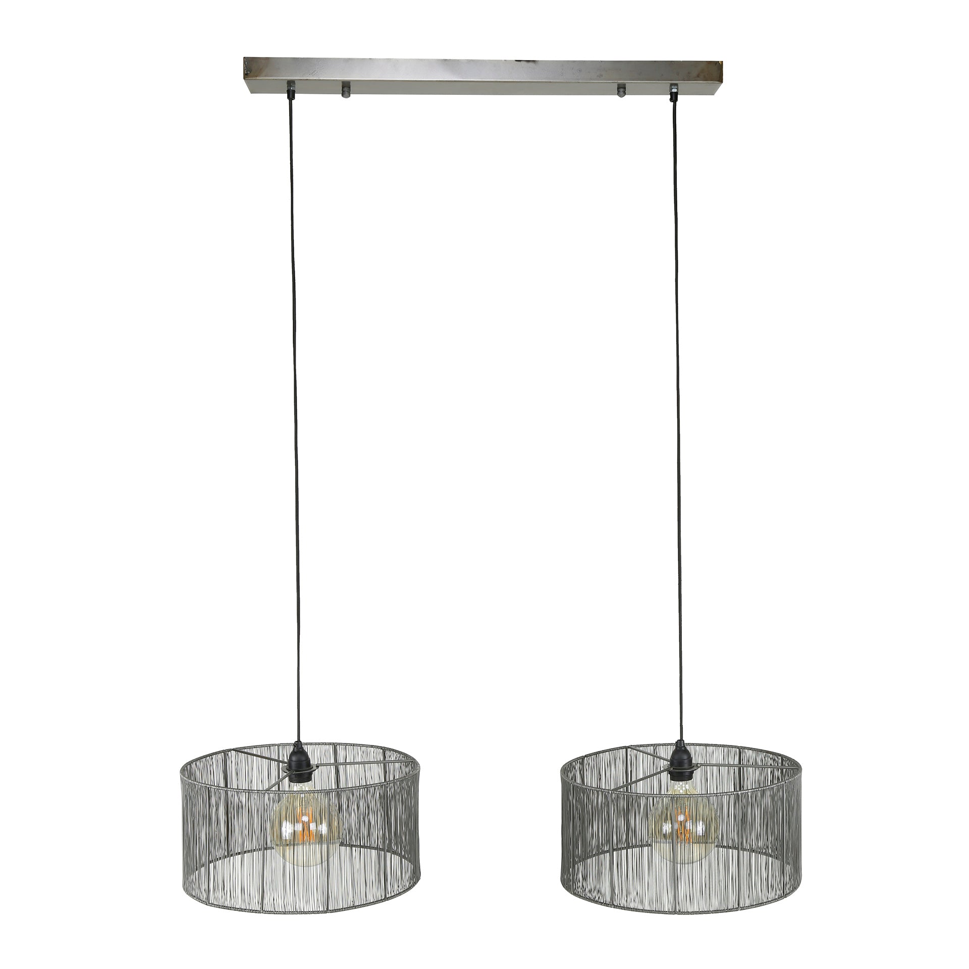 Hanglamp Zwart Nikkel - Verstelbaar