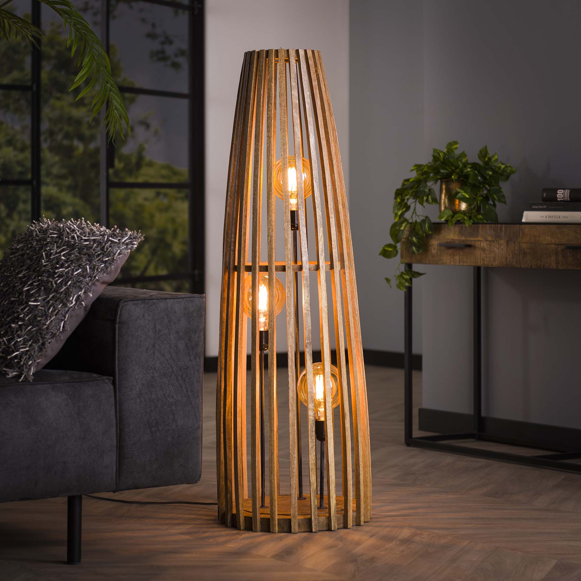 Vloerlamp Mangohout