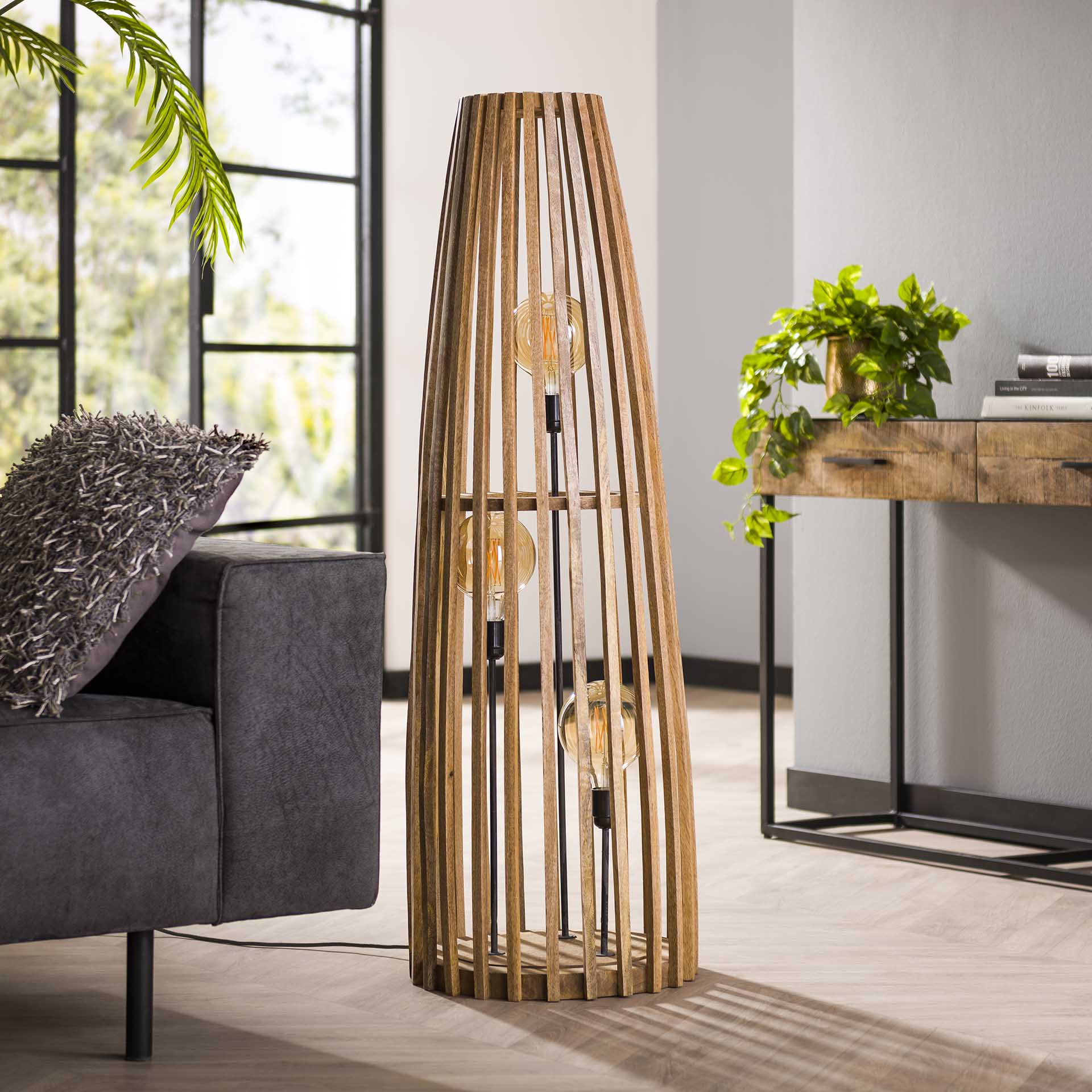 Vloerlamp Mangohout