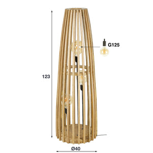 Vloerlamp Mangohout