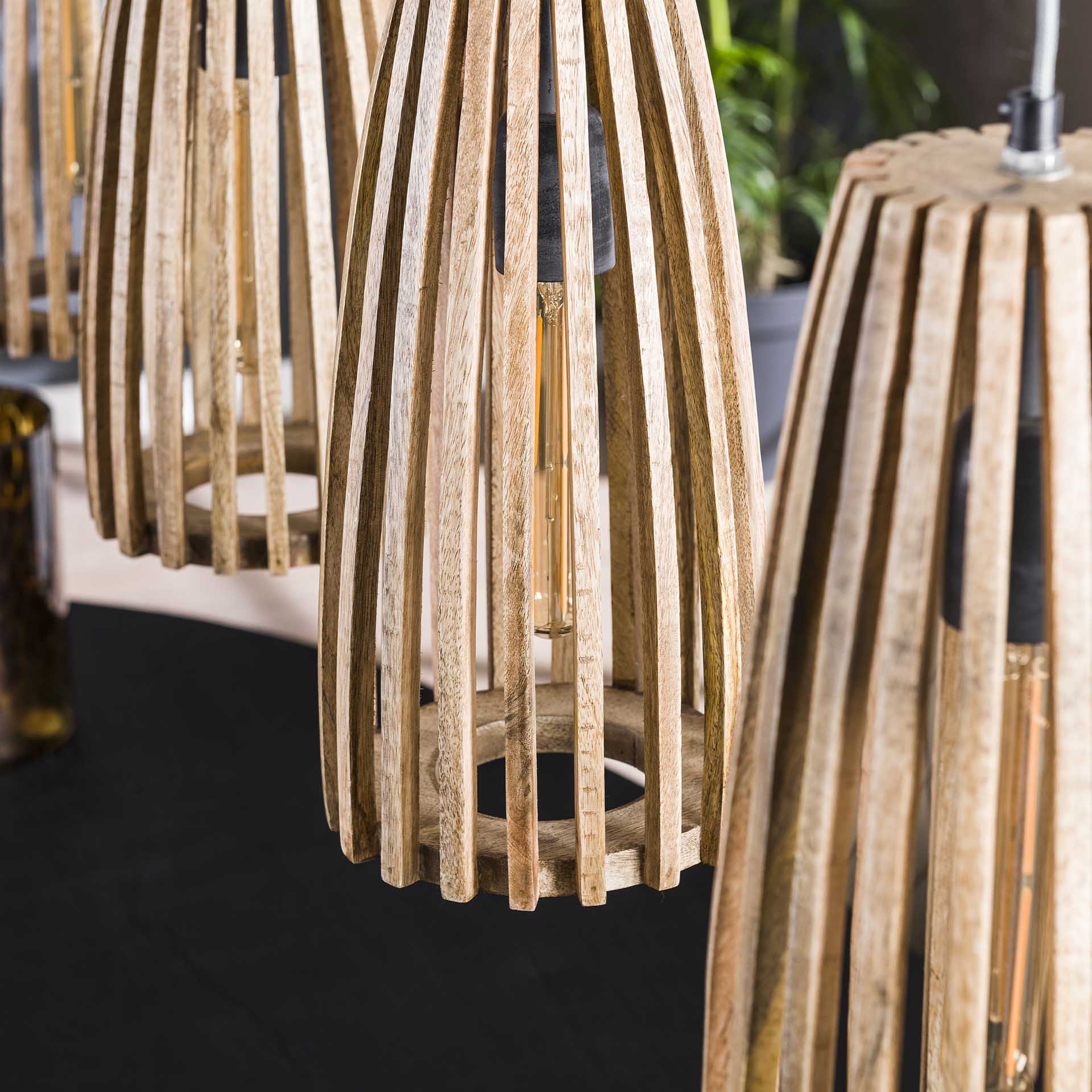 Hanglamp Mangohout Spijlen