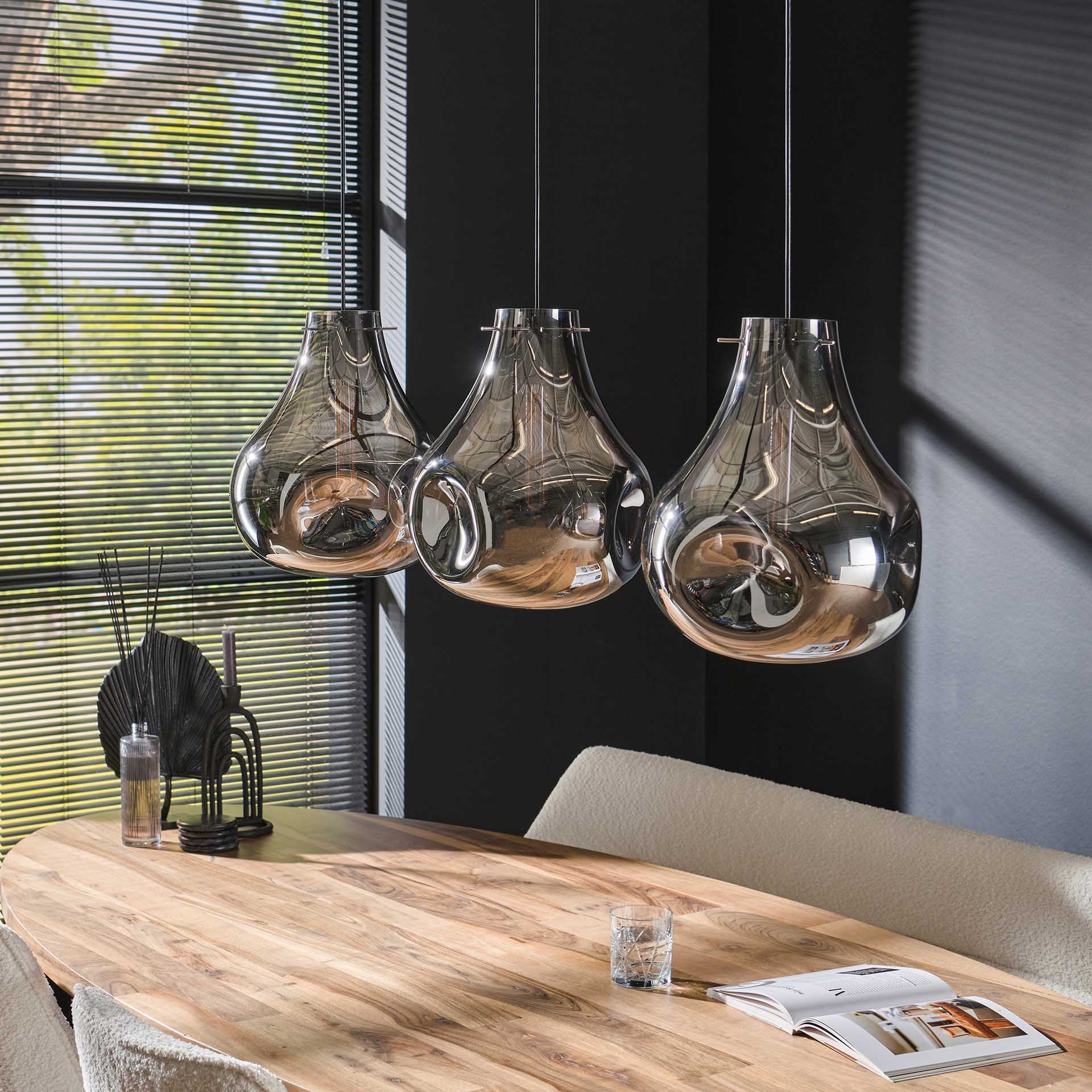 Hanglamp Dent Glass