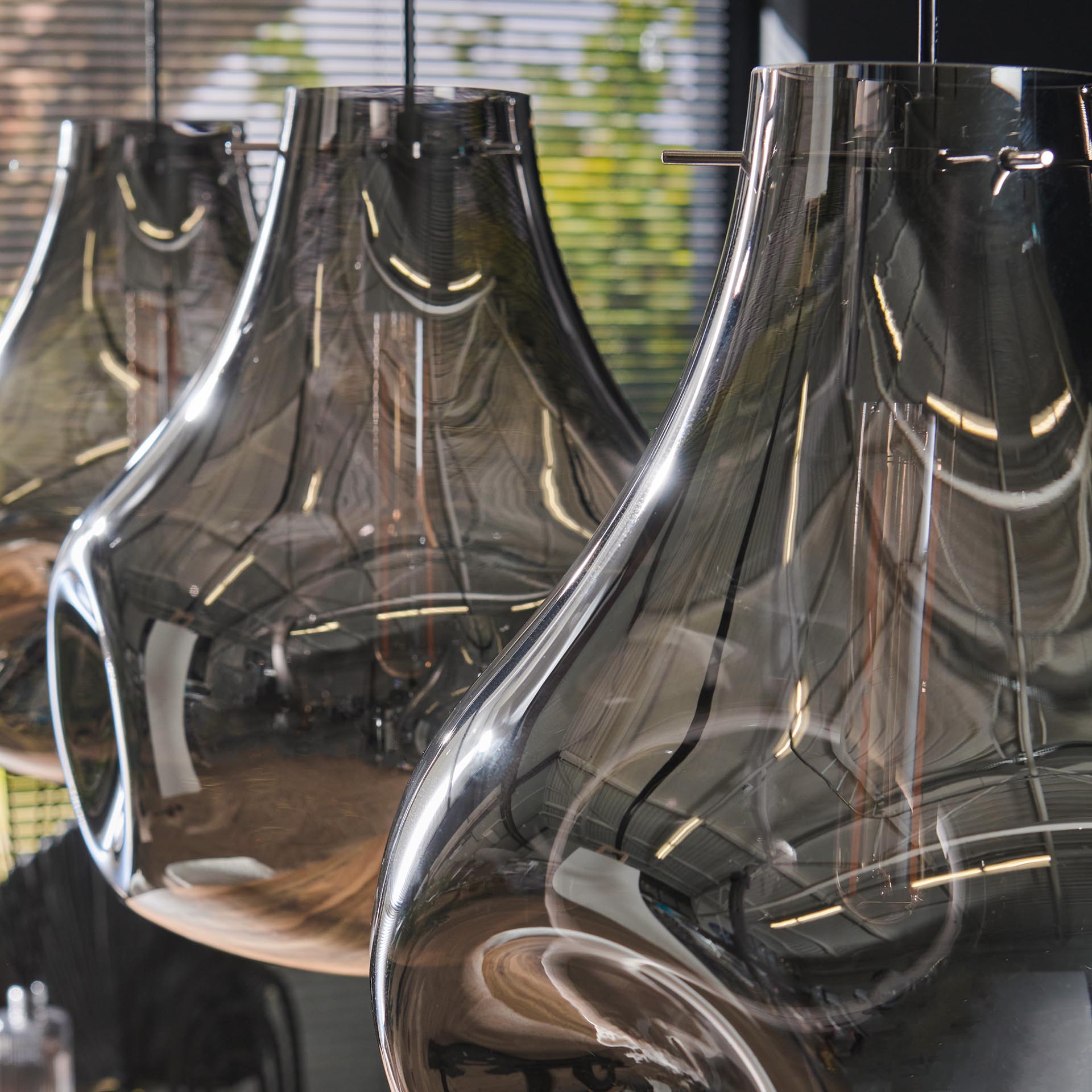 Hanglamp Dent Glass