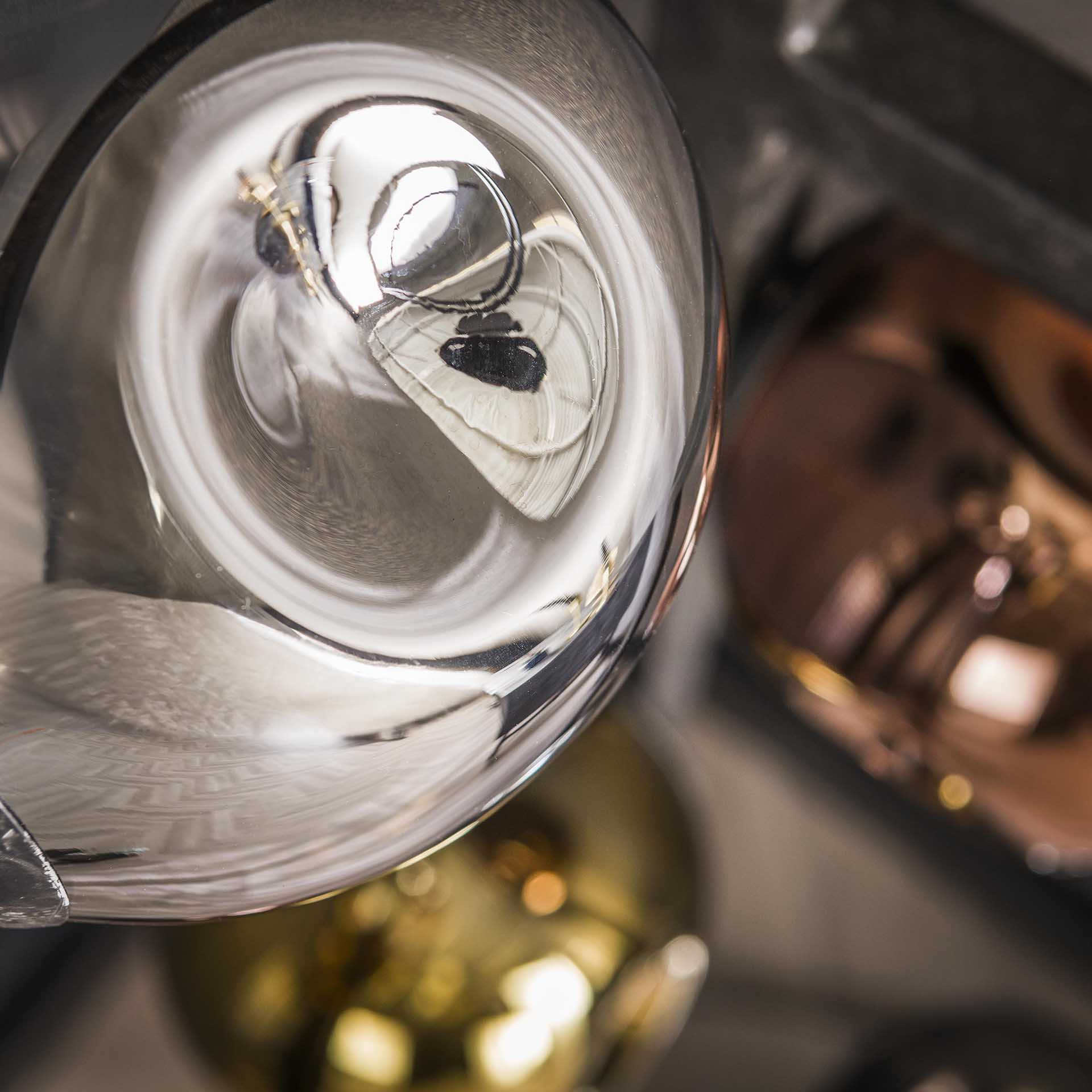 Vloerlamp met 5 glazen kappen