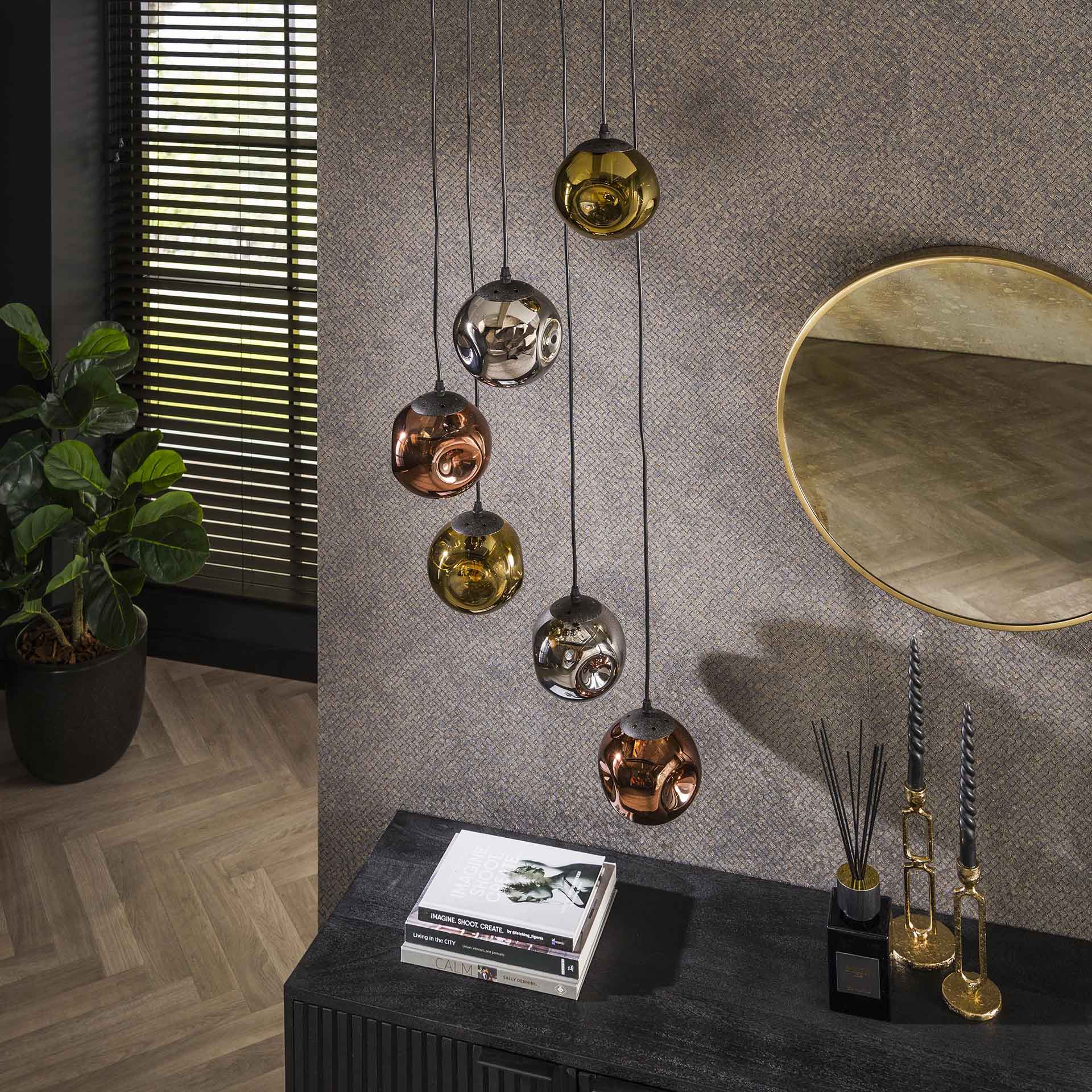 Hanglamp 6L verstelbaar