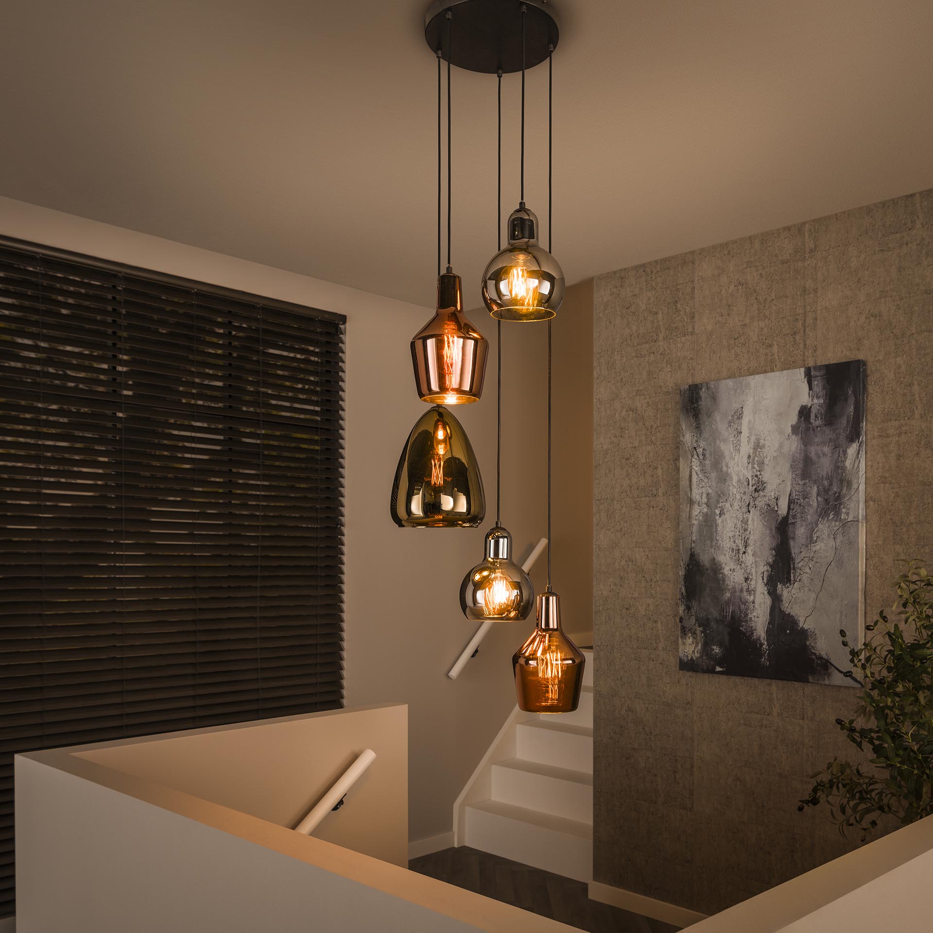 Hanglamp 5L - Set van 3