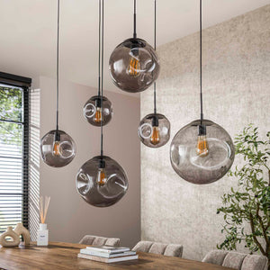 Hanglamp Stellar Black - 6 lichtpunten