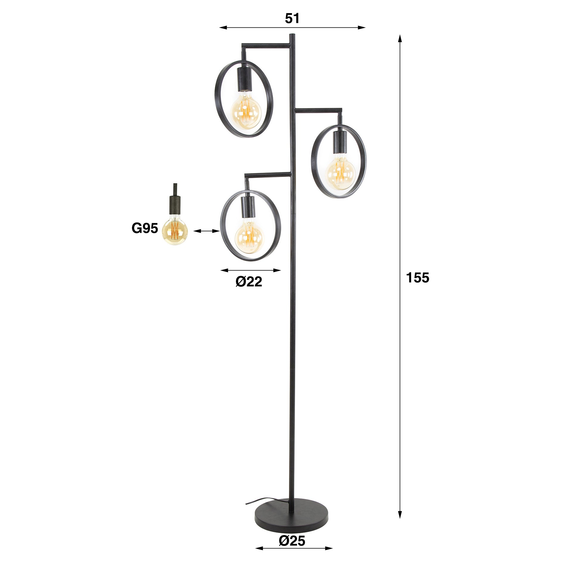 Vloerlamp Ring