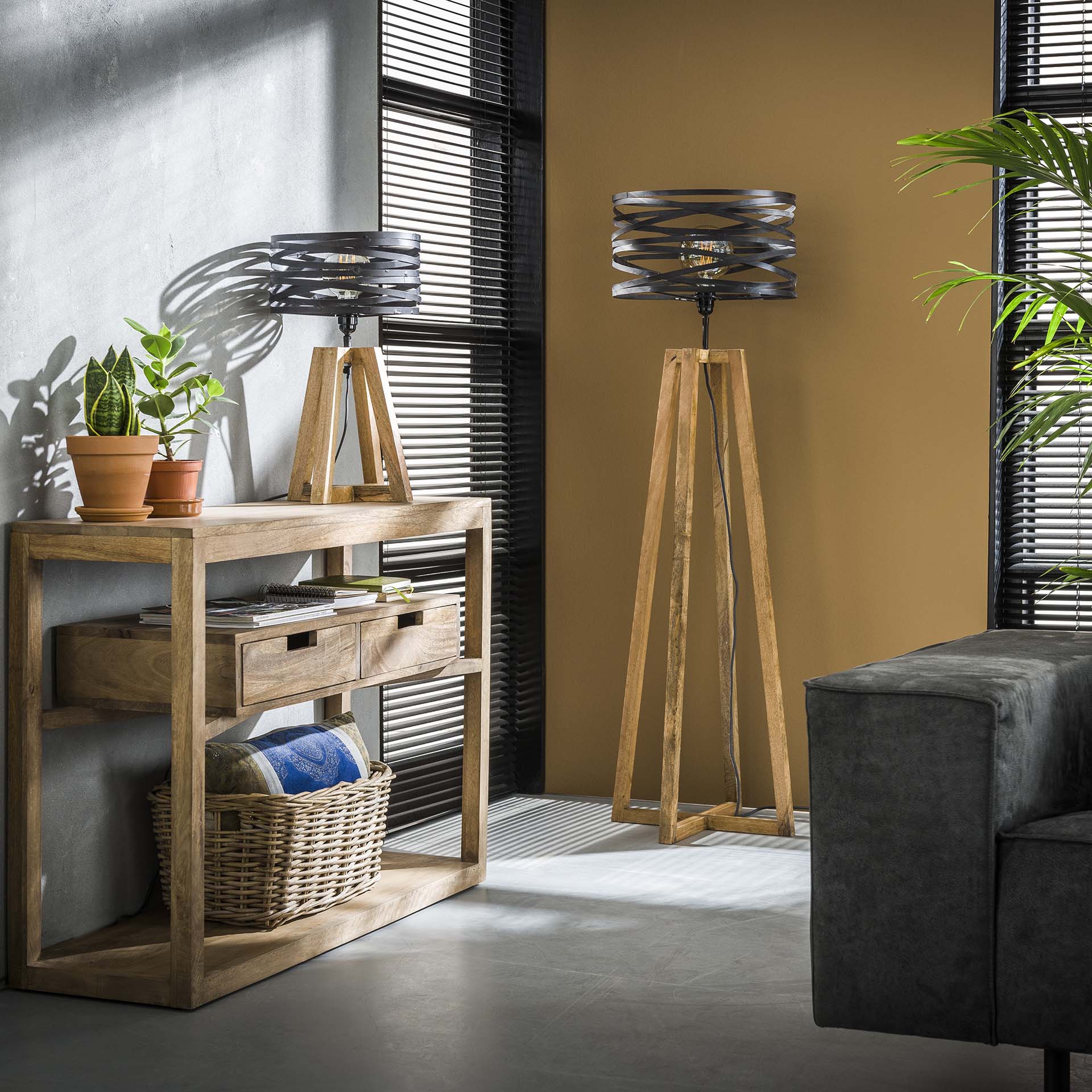 Tafellamp Gedraaid Frame