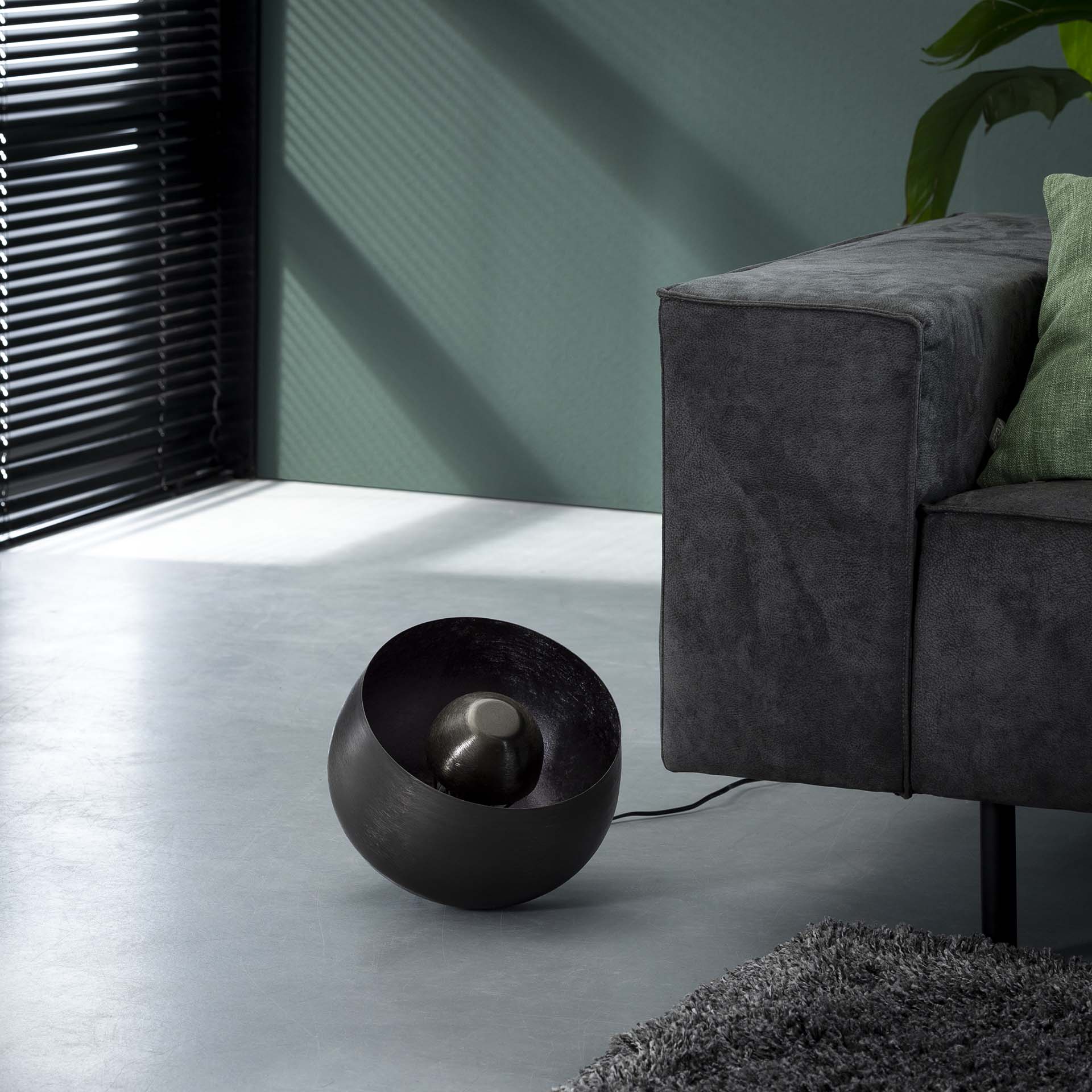 Tafellamp Liggend Zwart Nikkel