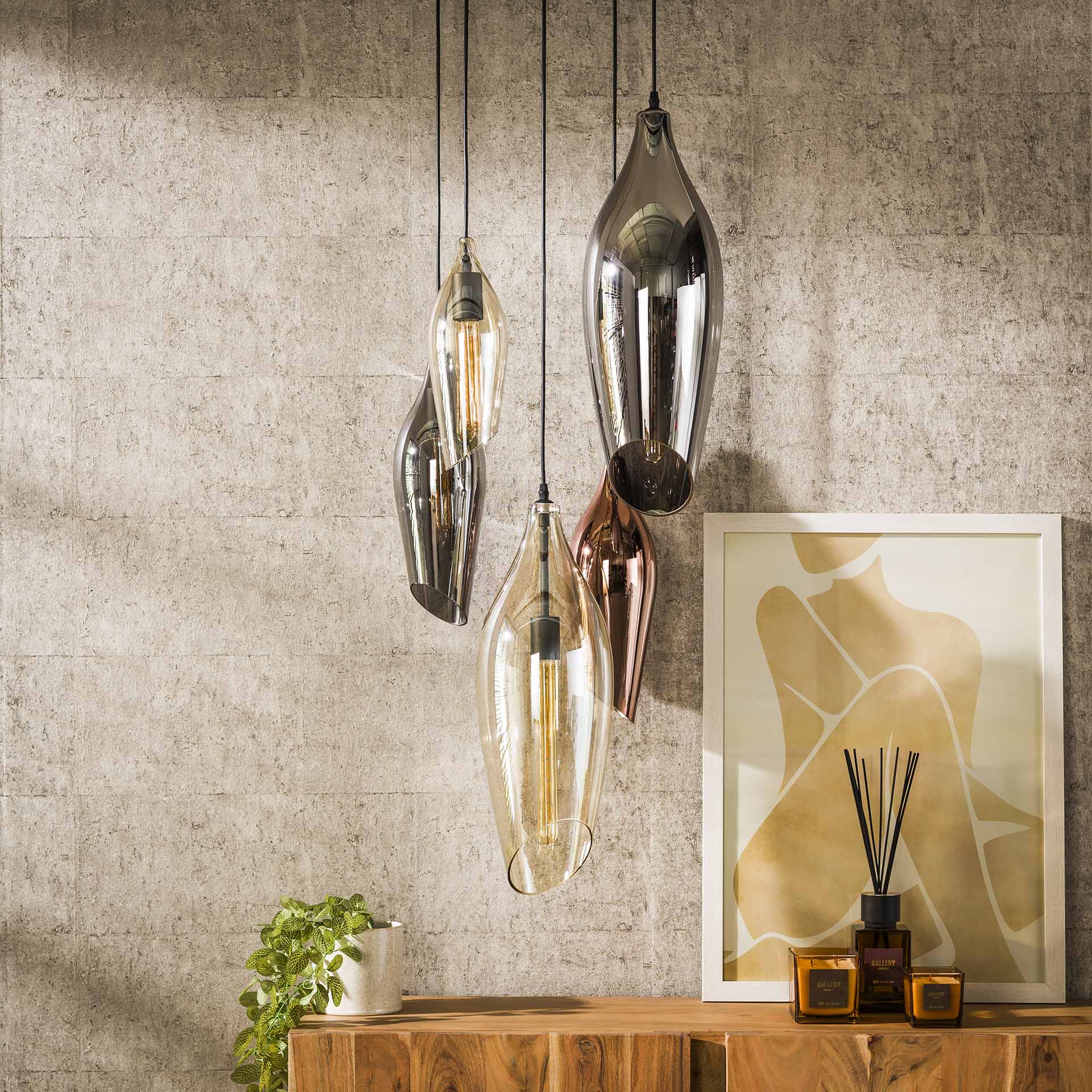 Hanglamp Cocoon Mix Glass