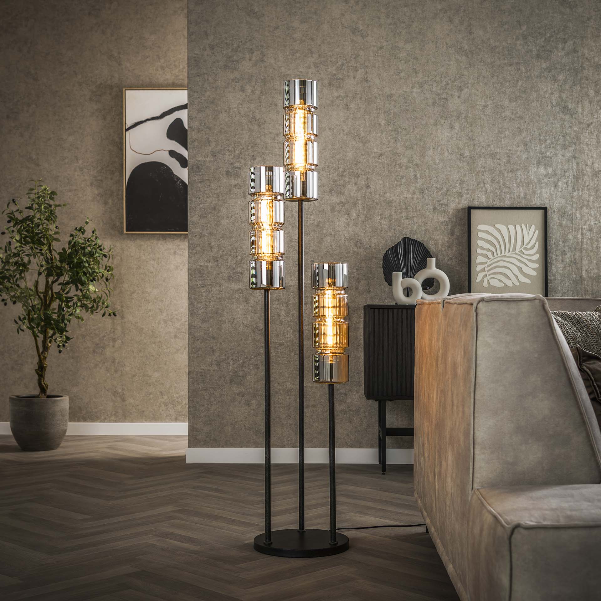 Vloerlamp Trapvormig - 3L