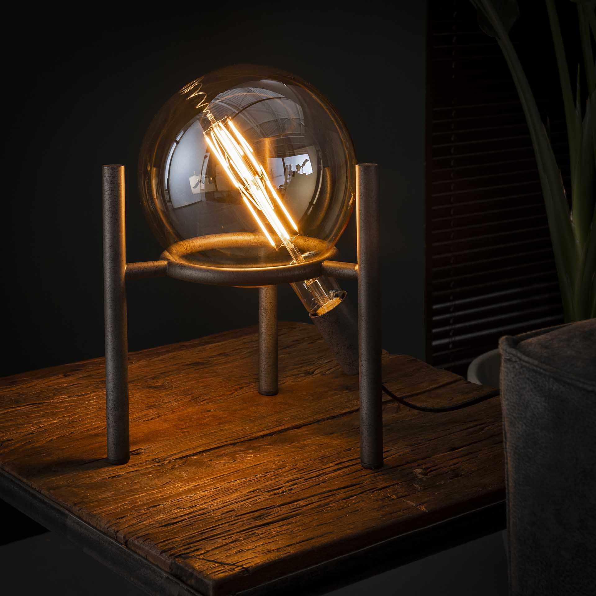 Tafellamp Oud Zilver