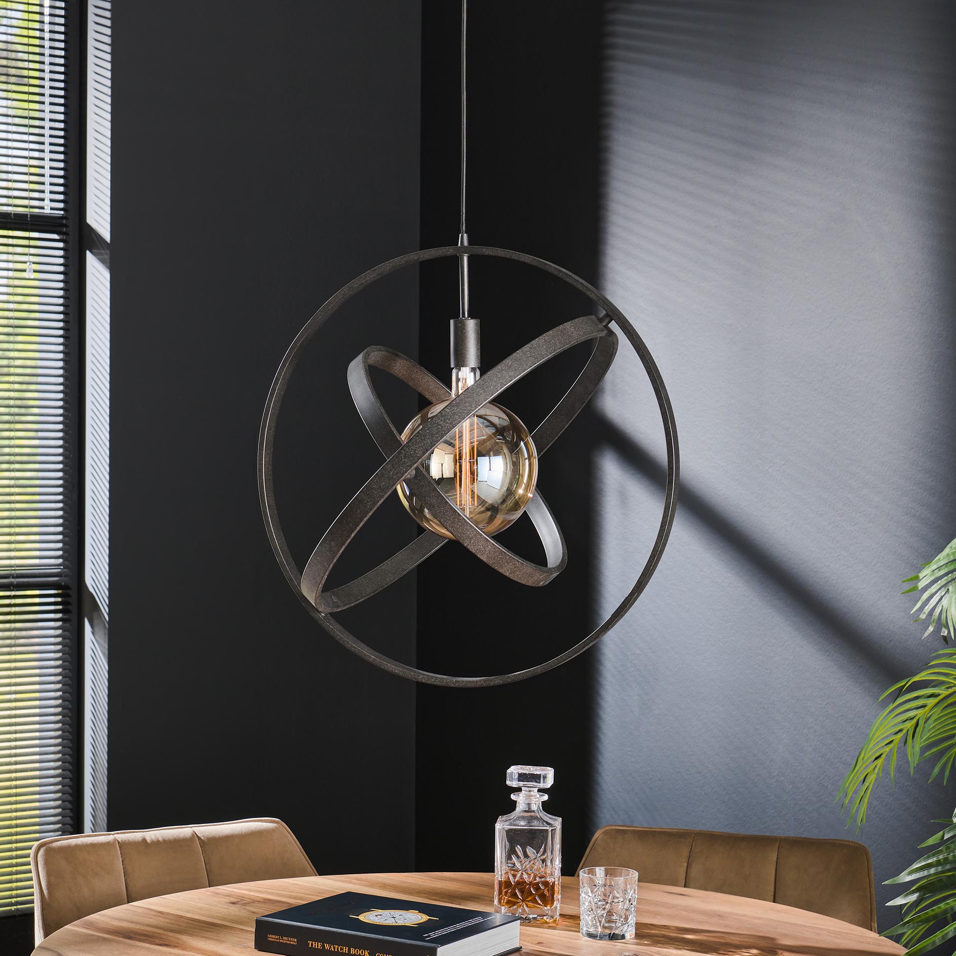 Hanglamp Artic Black - 3 verstelbare ringen