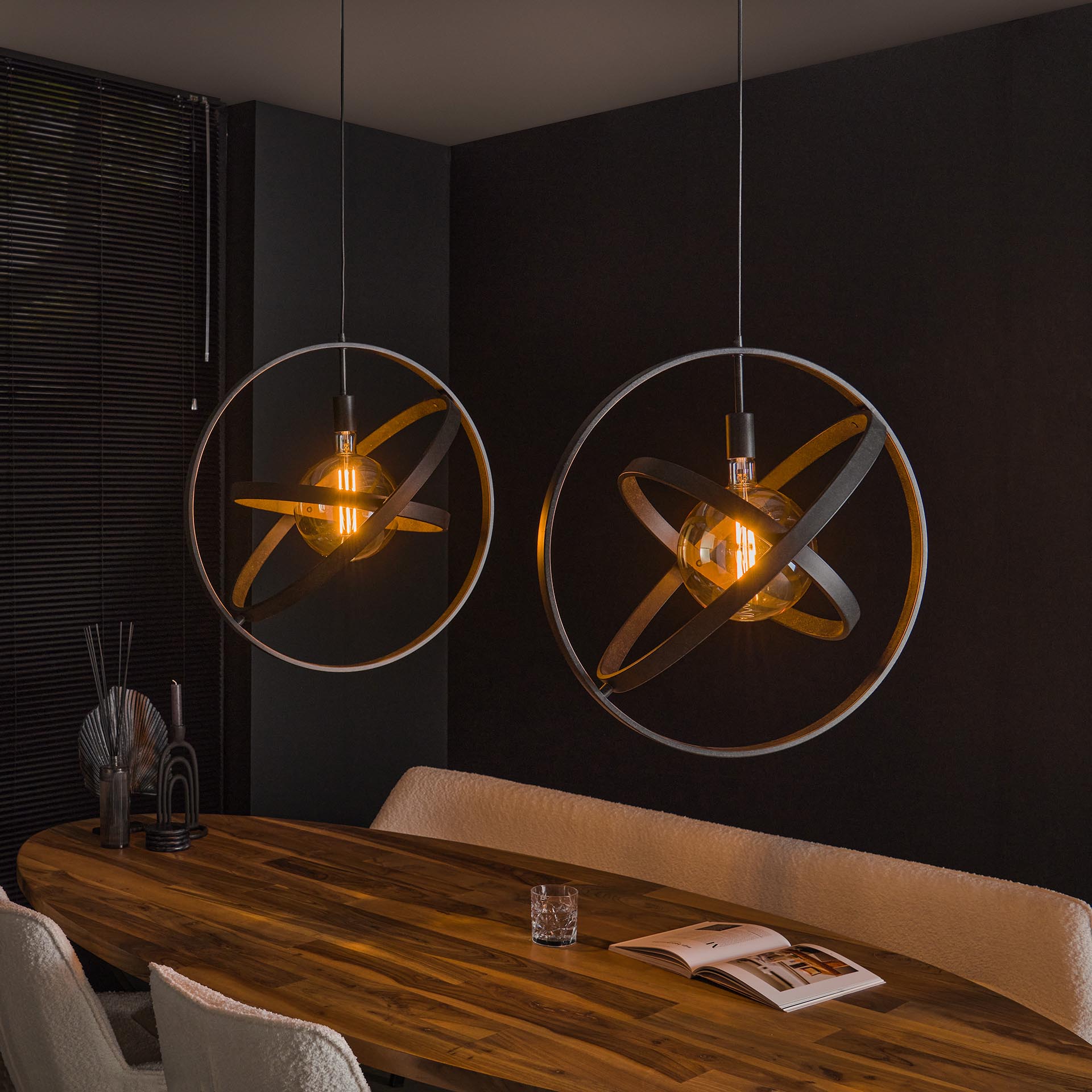 Hanglamp met Draaibare Ringen