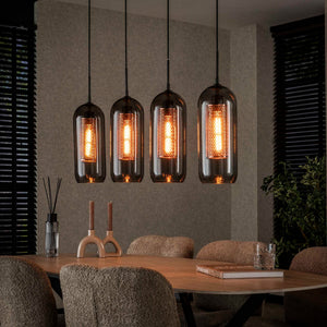 Hanglamp Smoke Mesh - 4-lamps