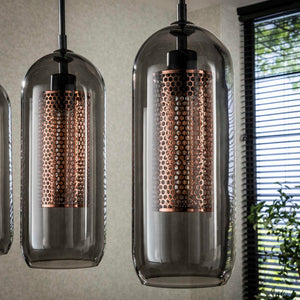 Hanglamp Smoke Mesh - 4-lamps
