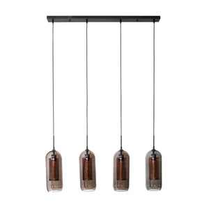 Hanglamp Smoke Mesh - 4-lamps