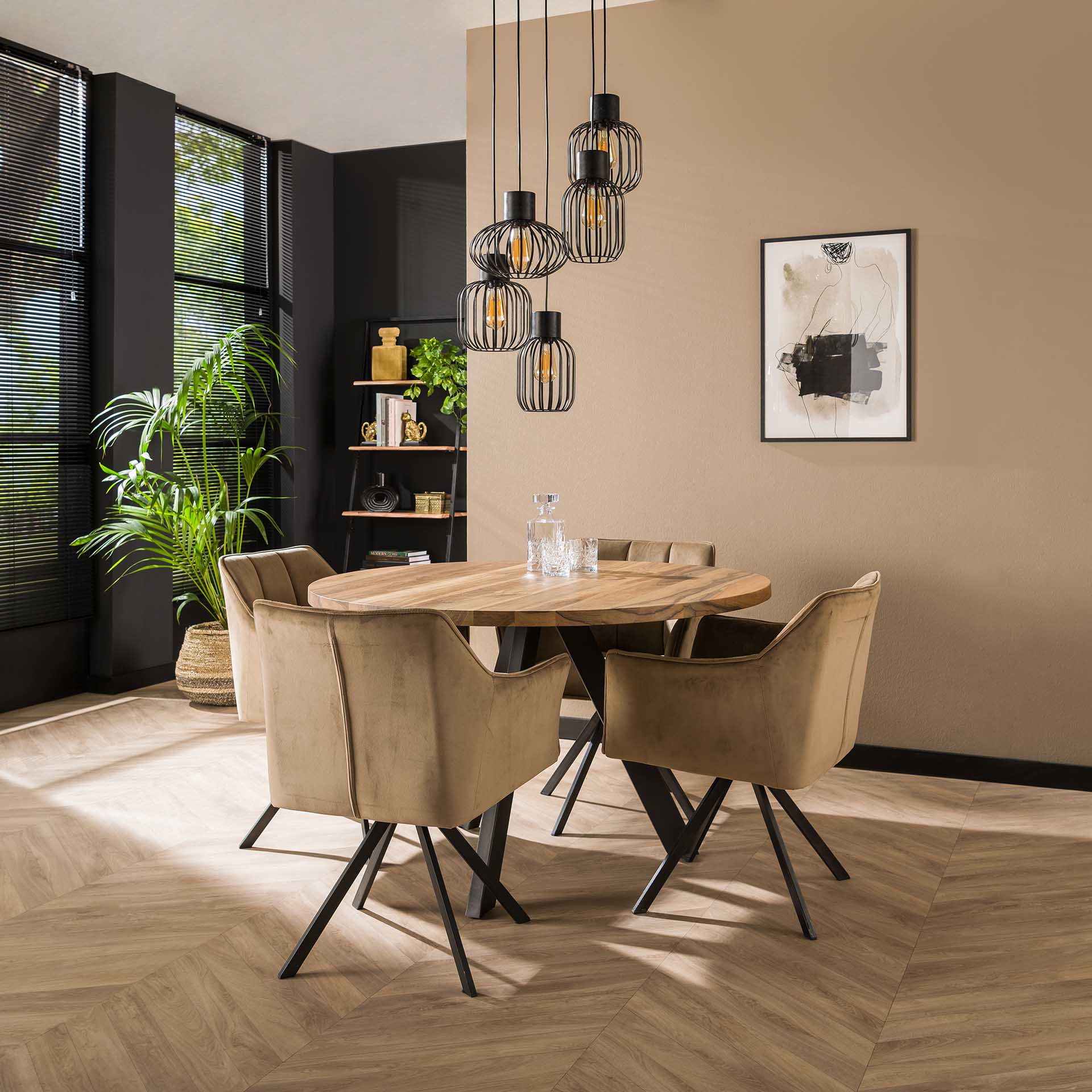 Hanglamp Metaal Mix - 5 Lichts