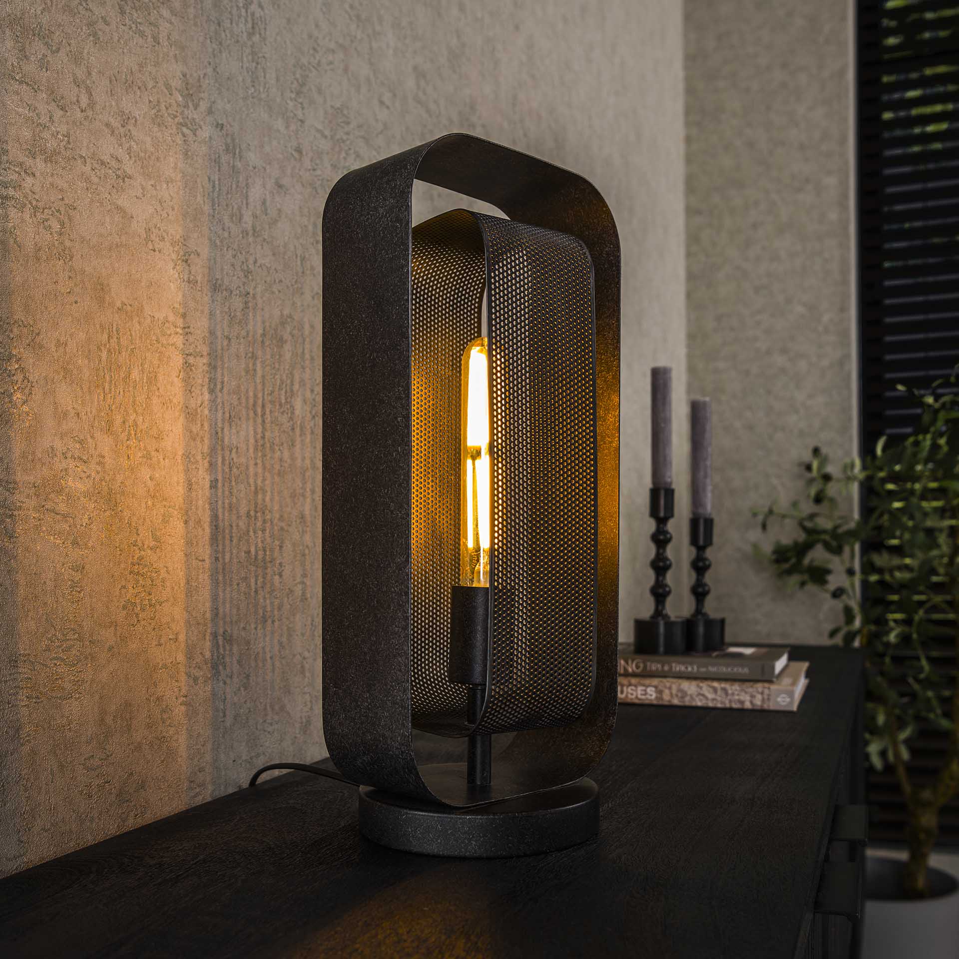Tafellamp Mesh Artic Zwart