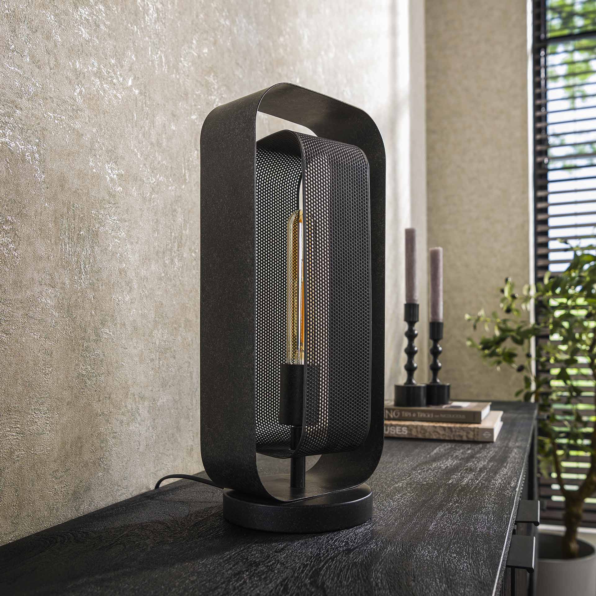 Tafellamp Mesh Artic Zwart