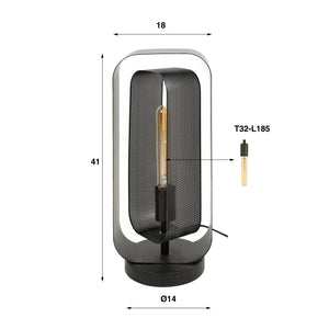 Tafellamp Mesh Artic Zwart