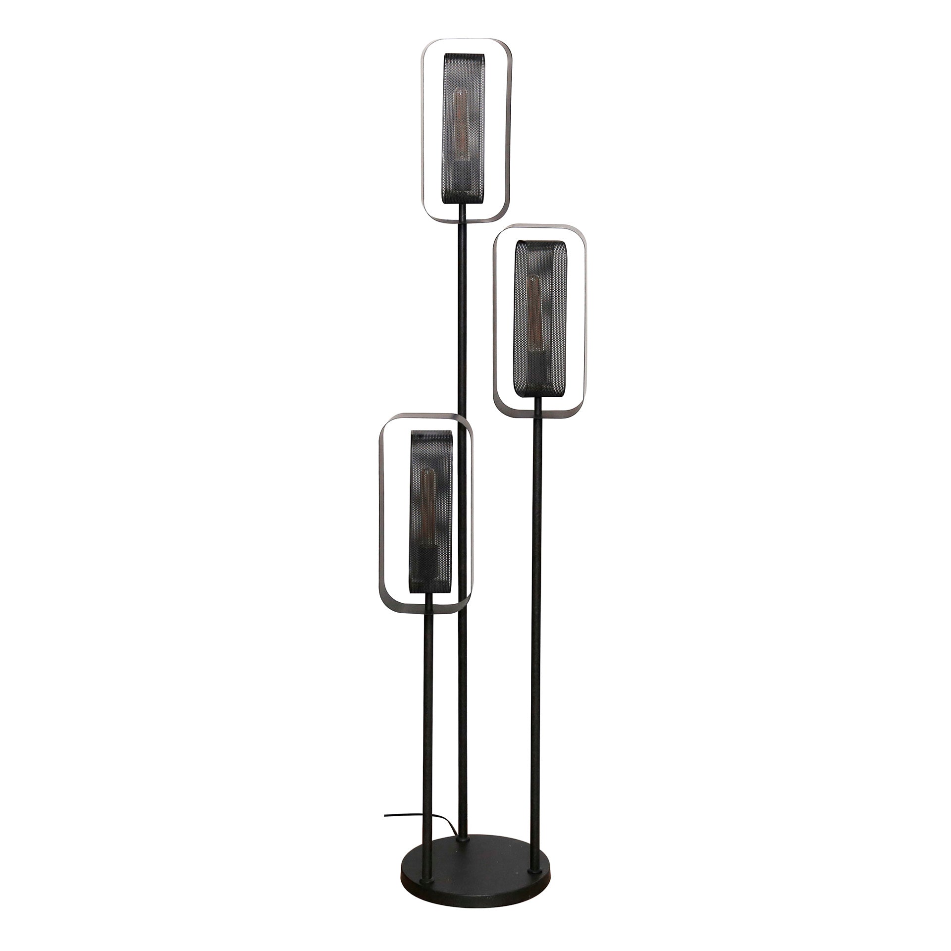 Vloerlamp Mesh Artic Black