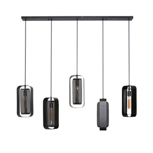 Hanglamp Mesh Rotate 5L - Zwart