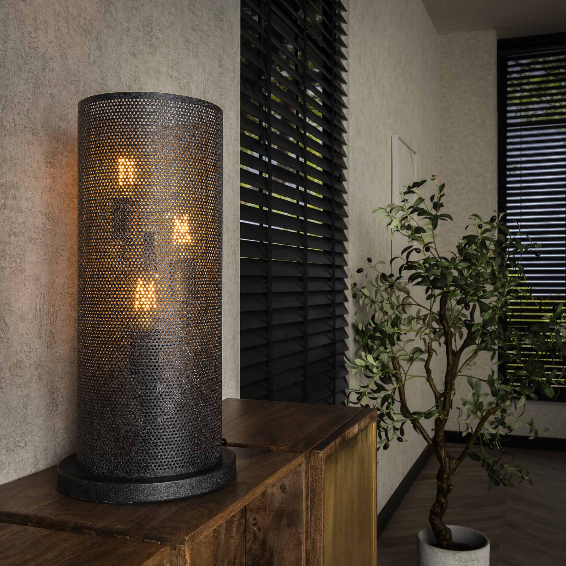 Tafellamp Koker Mesh