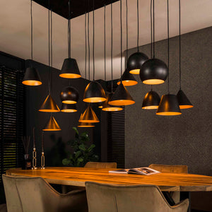 Hanglamp Metalen Kap Artic Zwart