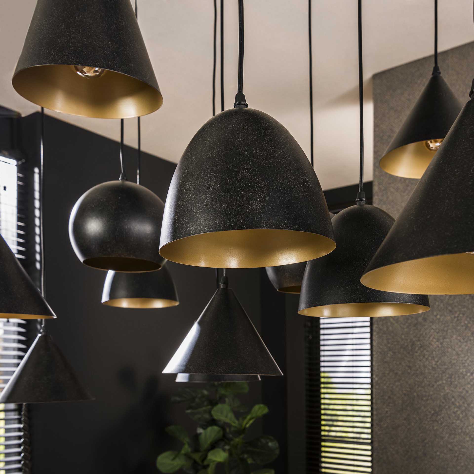 Hanglamp Metalen Kap Artic Zwart