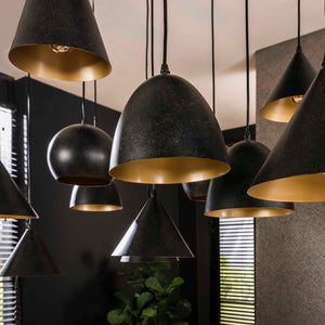 Hanglamp Metalen Kap Artic Zwart