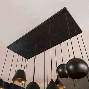 Hanglamp Metalen Kap Artic Zwart