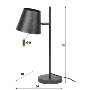 Tafellamp met verstelbare kap Charcoal