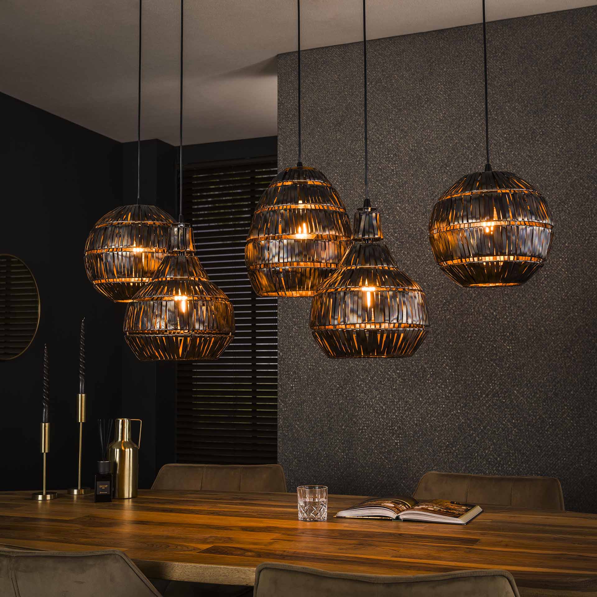 Hanglamp 5L Industrieel
