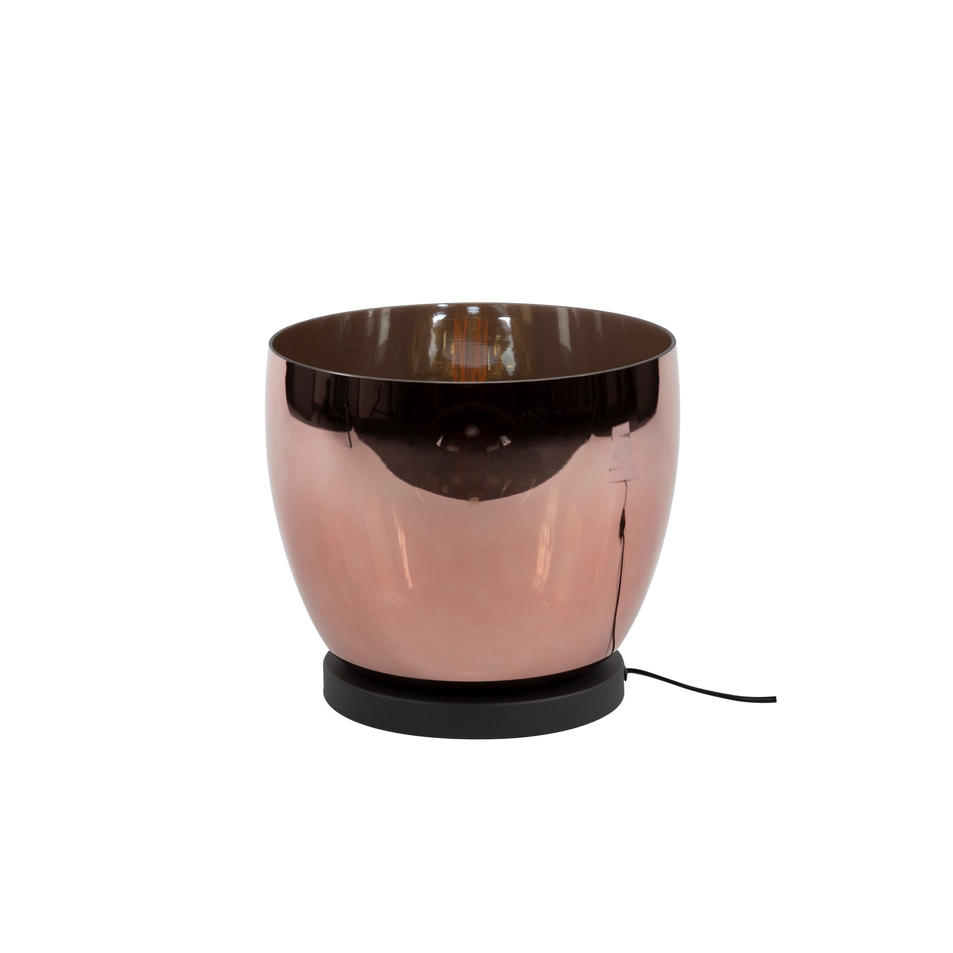 Vloerlamp Koperkleurig Glas
